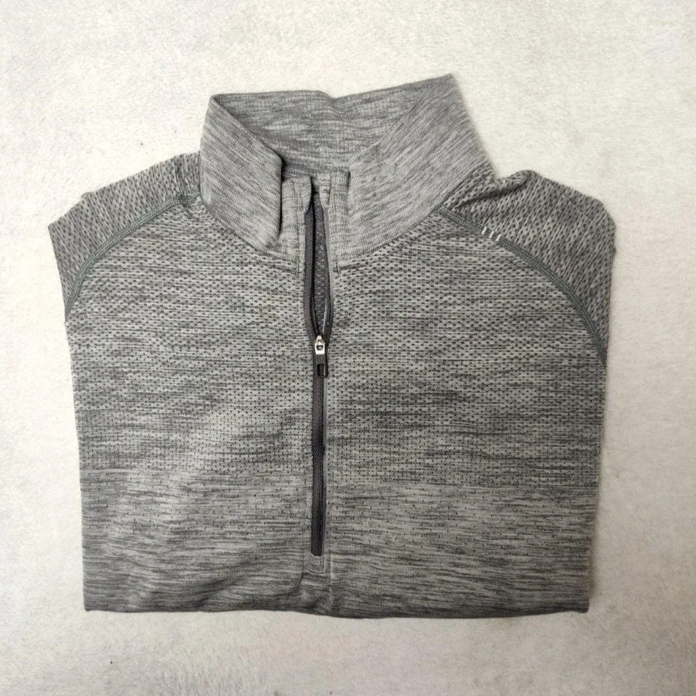 Lululemon Pullover Womens Large Gray Swiftly Tech Quarter Zip Long Sleeve Golf